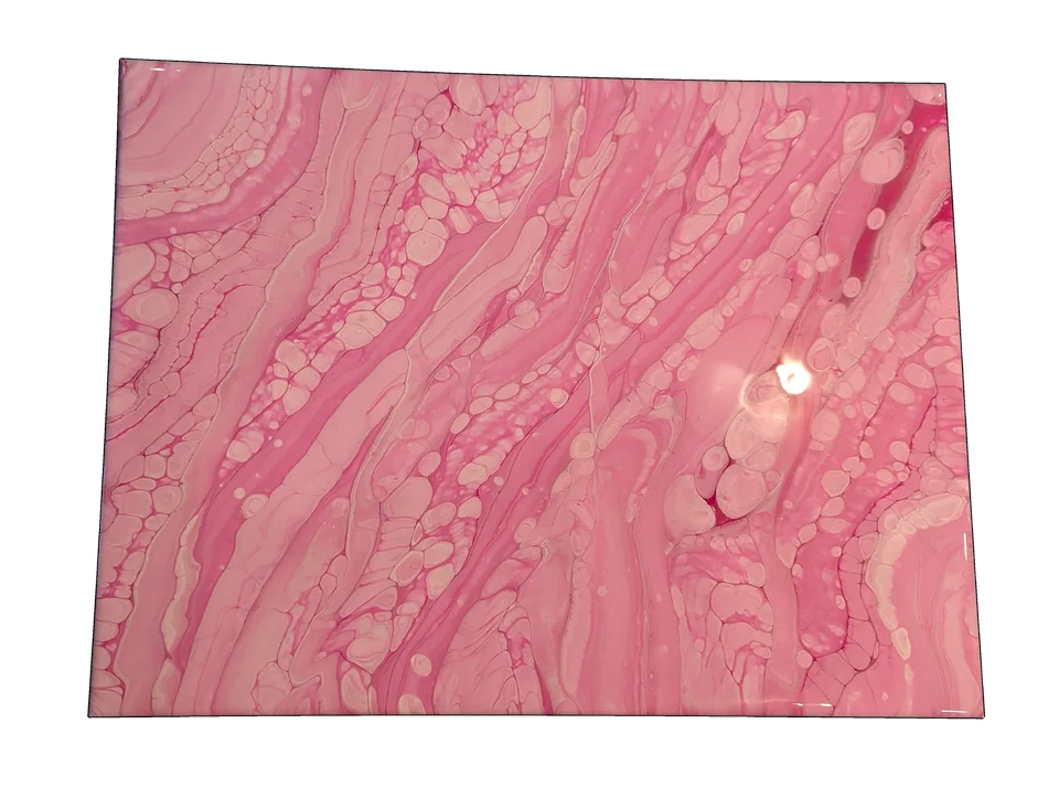 Original abstract fluid-art painting by Devon Leigh Mooers from the Monochromatic collection, identified as Studio 24030610.