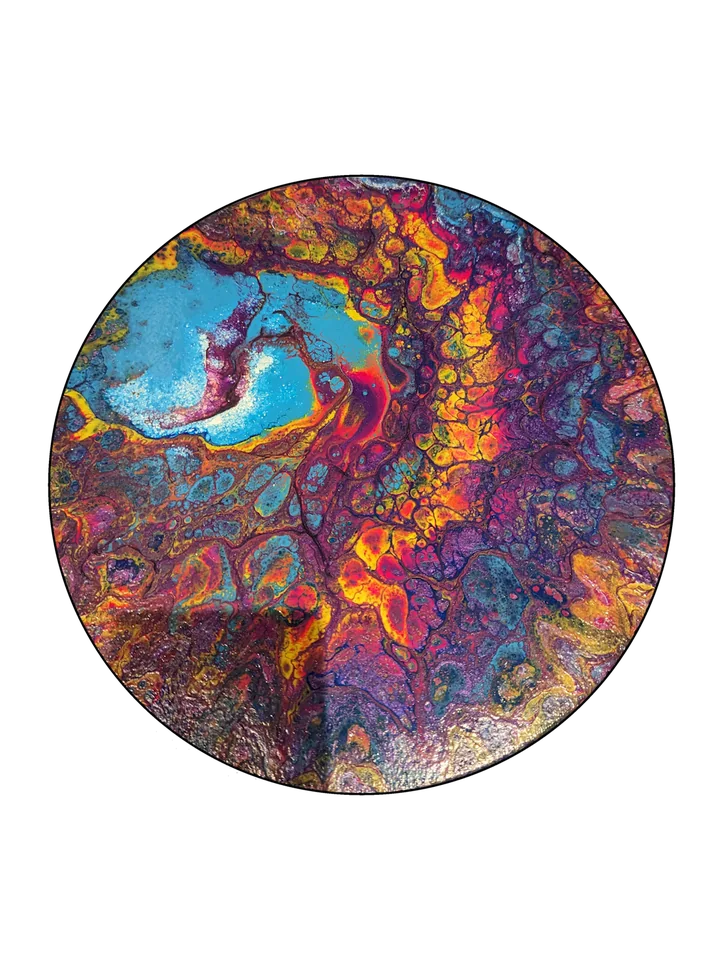 Original abstract fluid-art painting by Devon Leigh Mooers from the Bold & Colorful collection, identified as Study 03.