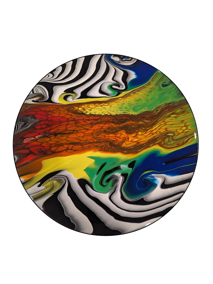 Original abstract fluid-art painting by Devon Leigh Mooers from the Bold & Colorful collection, identified as Study 04.