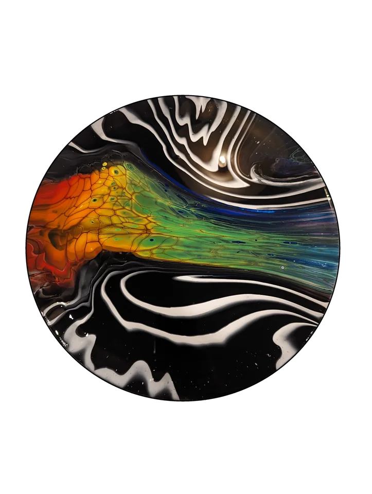 Original abstract fluid-art painting by Devon Leigh Mooers from the Bold & Colorful collection, identified as Study 05.