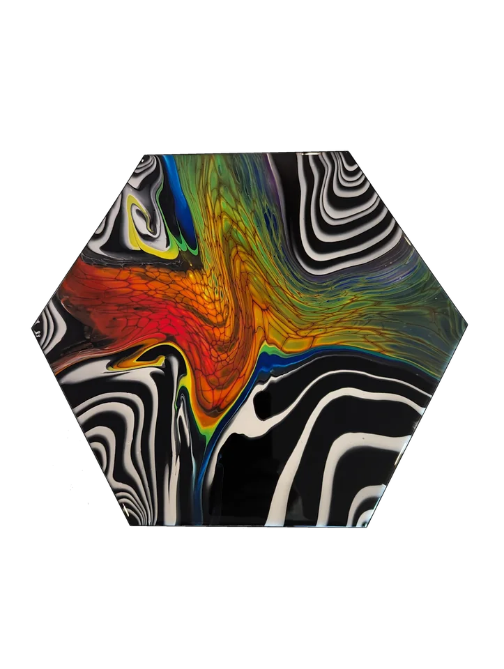Original abstract fluid-art painting by Devon Leigh Mooers from the Bold & Colorful collection, identified as Study 08.