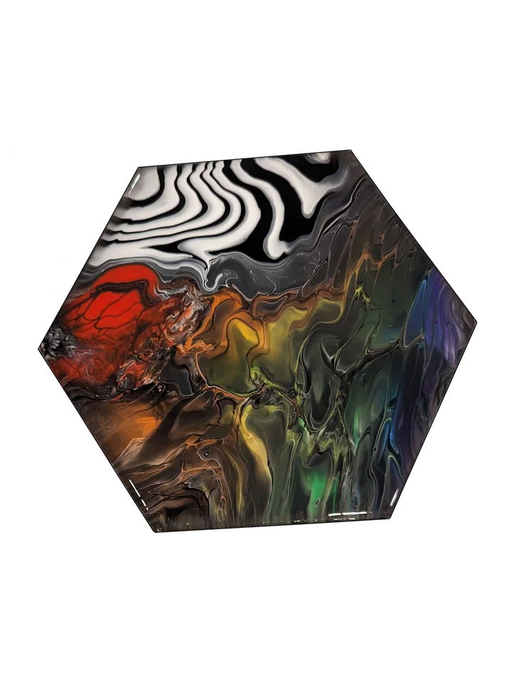 Original abstract fluid-art painting by Devon Leigh Mooers from the Bold & Colorful collection, identified as Study 10.
