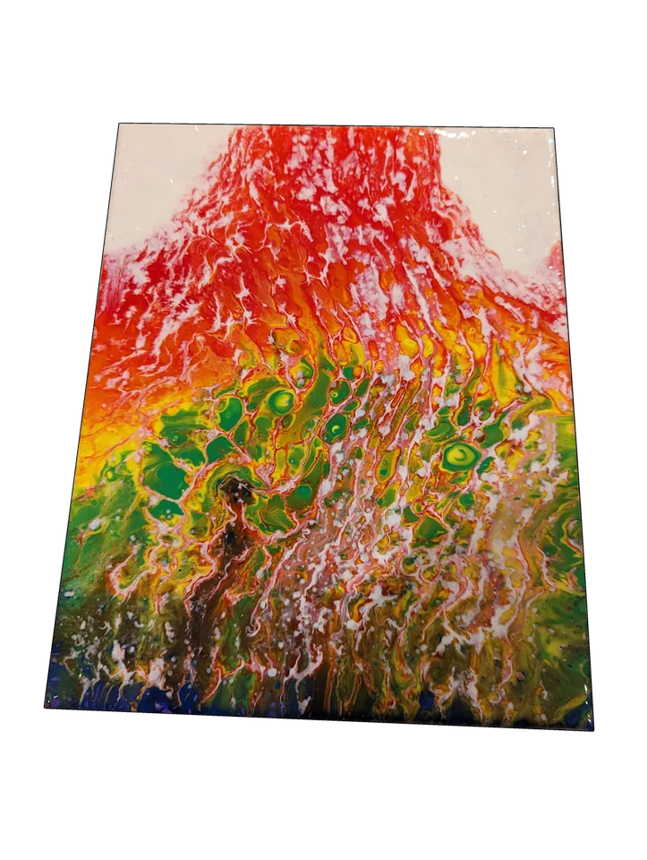 Original abstract fluid-art painting by Devon Leigh Mooers from the Bold & Colorful collection, identified as Study 14.