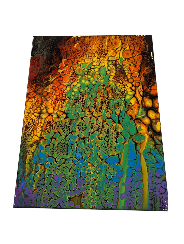 Original abstract fluid-art painting by Devon Leigh Mooers from the Bold & Colorful collection, identified as Study 17.