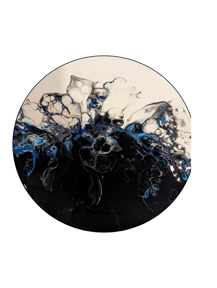 Original abstract fluid-art painting by Devon Leigh Mooers from the Other Work collection, identified as Study 10.
