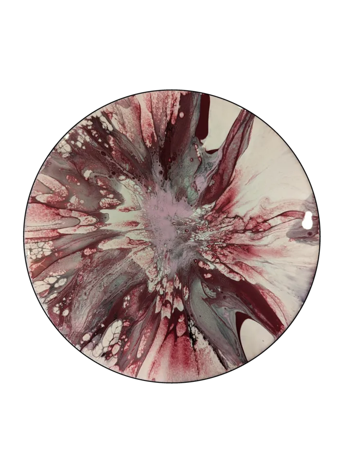Original abstract fluid-art painting by Devon Leigh Mooers from the Other Work collection, identified as Study 16.