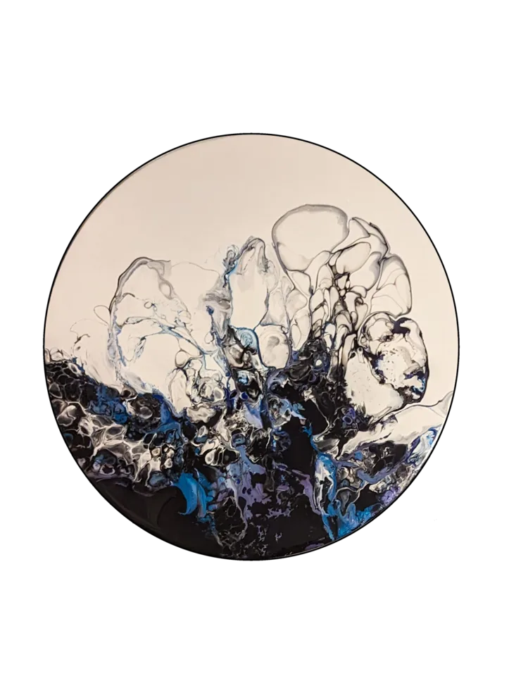 Original abstract fluid-art painting by Devon Leigh Mooers from the Other Work collection, identified as Study 17.